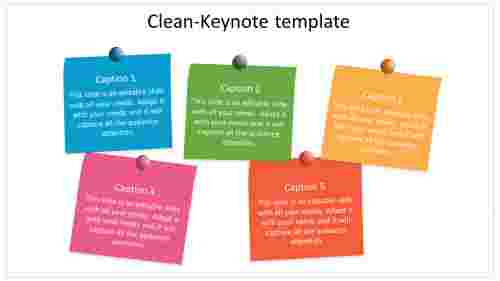 clean keynote template